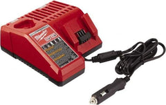 Milwaukee Tool - 12 & 18 Volt, 1 Battery Lithium-Ion Power Tool Charger - 3 hr to Charge, Vehicle Outlet Power Source - All Tool & Supply