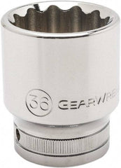 GearWrench - 3/4" Drive, Standard Hand Socket - 12 Points, 2.64" OAL, Alloy Steel, Chrome Finish - All Tool & Supply