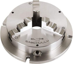 Samchully - 3 Jaw, 305mm Diam, Self Centering Manual Lathe Chuck - Plain Back Mount, Adjustable, 100mm Through Hole Diam, Forged Steel - All Tool & Supply