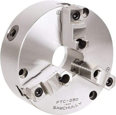 Samchully - 3 Jaw, 310mm Diam, Self Centering Manual Lathe Chuck - Front Mount, Adjustable, 100mm Through Hole Diam, Forged Steel - All Tool & Supply