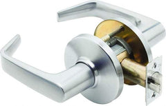 Stanley - Grade 1 Passage Lever Lockset - 2-3/4" Back Set, Zinc, Satin Chrome Finish - All Tool & Supply