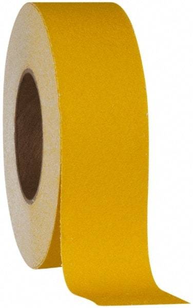 NMC - Yellow Solid Color Anti-Slip Vinyl Tape - 2" Wide x 60' Long x 0.02" Thick, General Traffic - All Tool & Supply