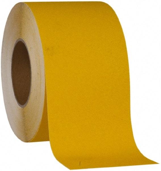 NMC - Yellow Solid Color Anti-Slip Vinyl Tape - 4" Wide x 60' Long x 0.02" Thick, General Traffic - All Tool & Supply