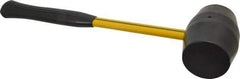 NUPLA - 2 Lb Head Rubber Mallet - 16-1/2" OAL, 16-1/4" Long Fiberglass Handle - All Tool & Supply