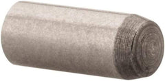 Made in USA - 2mm Diam x 5mm Pin Length 416 Stainless Steel Precision Dowel Pin - C 36-42 Hardness, 1 Beveled & 1 Rounded End - All Tool & Supply