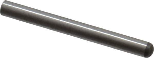 Made in USA - 2mm Diam x 20mm Pin Length 416 Stainless Steel Precision Dowel Pin - C 36-42 Hardness, 1 Beveled & 1 Rounded End - All Tool & Supply