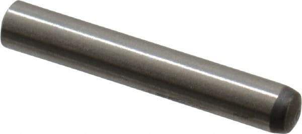 Made in USA - 2.5mm Diam x 16mm Pin Length 416 Stainless Steel Precision Dowel Pin - C 36-42 Hardness, 1 Beveled & 1 Rounded End - All Tool & Supply