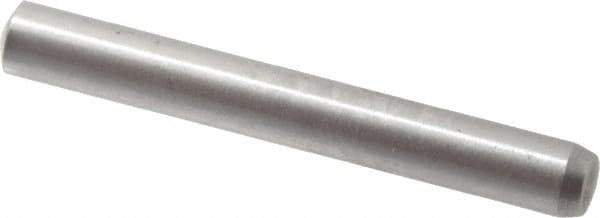 Made in USA - 2.5mm Diam x 20mm Pin Length 416 Stainless Steel Precision Dowel Pin - C 36-42 Hardness, 1 Beveled & 1 Rounded End - All Tool & Supply