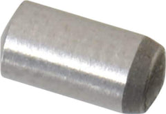 Made in USA - 3mm Diam x 6mm Pin Length 416 Stainless Steel Precision Dowel Pin - C 36-42 Hardness, 1 Beveled & 1 Rounded End - All Tool & Supply