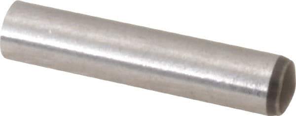 Made in USA - 4mm Diam x 20mm Pin Length 416 Stainless Steel Precision Dowel Pin - C 36-42 Hardness, 1 Beveled & 1 Rounded End - All Tool & Supply