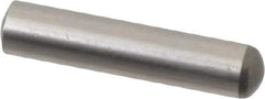 Made in USA - 5mm Diam x 24mm Pin Length 416 Stainless Steel Precision Dowel Pin - C 36-42 Hardness, 1 Beveled & 1 Rounded End - All Tool & Supply