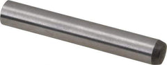 Made in USA - 6mm Diam x 40mm Pin Length 416 Stainless Steel Precision Dowel Pin - C 36-42 Hardness, 1 Beveled & 1 Rounded End - All Tool & Supply