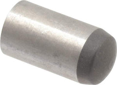 Made in USA - 8mm Diam x 16mm Pin Length 416 Stainless Steel Precision Dowel Pin - C 36-42 Hardness, 1 Beveled & 1 Rounded End - All Tool & Supply