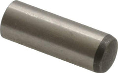 Made in USA - 10mm Diam x 30mm Pin Length 416 Stainless Steel Precision Dowel Pin - C 36-42 Hardness, 1 Beveled & 1 Rounded End - All Tool & Supply