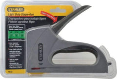 Stanley - Manual Staple Gun - 1/4, 5/16, 3/8" Staples, Silver, Steel - All Tool & Supply