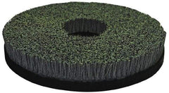 Osborn - 14" 120 Grit Silicon Carbide Crimped Disc Brush - Fine Grade, Plain Hole Connector, 1" Trim Length, 7/8" Arbor Hole - All Tool & Supply