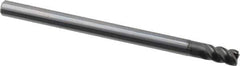 OSG - 6mm, 4 Flute, Single End, Solid Carbide, 0.5mm Corner Radius End Mill - 90mm OAL, 45° Helix, Right Hand Flute, 9mm LOC, Right Hand Cut, 18mm Extended Reach - All Tool & Supply