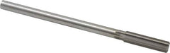 Made in USA - 0.525" High Speed Steel 6 Flute Chucking Reamer - Straight Flute, 0.4355" Straight Shank, 2" Flute Length, 8" OAL - All Tool & Supply