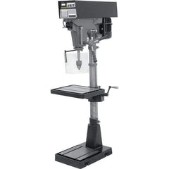 Jet - 15" Swing, Variable Speed Pulley Drill Press - Variable Speed, 1 hp, Single Phase - All Tool & Supply