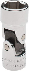 Proto - 1/4" Drive, Standard Hand Socket - 6 Points, 1-13/32" OAL, Alloy Steel, Chrome Finish - All Tool & Supply