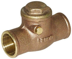 Legend Valve - 3/4" Cast Brass Check Valve - Service Check Valve, Sweat, 200 WOG - All Tool & Supply