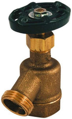 Legend Valve - 3/4" Pipe, 125 psi WOG Rating, Brass Bent Nose Garden Valve - Oval Handle, FNPT x MGHT End Connections, Use with Potable Water Applications - All Tool & Supply