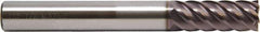 M.A. Ford - 3/16", 4 Flute, Single End, Solid Carbide, 0.015" Corner Radius End Mill - 3" OAL, 45° Helix, Right Hand Flute, 9/16" LOC, Right Hand Cut - All Tool & Supply