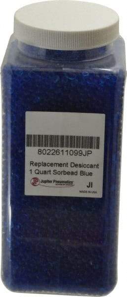 PRO-SOURCE - 1 Qt Air Dryer Jar Sorbead Blue Desiccant - For Use with Jupiter Pneumatics Desiccant Dryers - All Tool & Supply