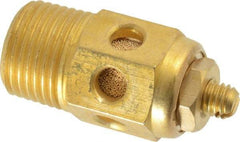 PRO-SOURCE - 3/8 Male NPT, 11/16" Hex, 1-5/8" OAL, Speed Control Muffler - 300 Max psi, 40 CFM, Brass - All Tool & Supply