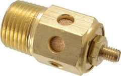 PRO-SOURCE - 1/2 Male NPT, 7/8" Hex, 2" OAL, Speed Control Muffler - 300 Max psi, 60 CFM, Brass - All Tool & Supply