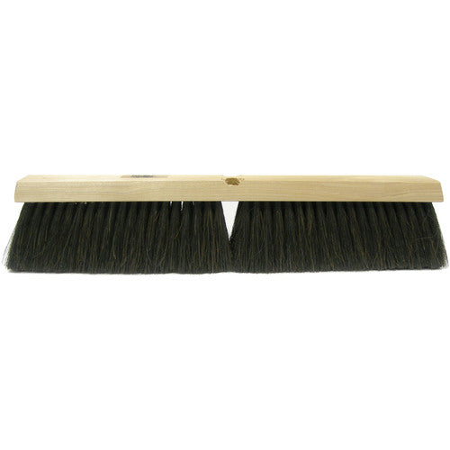 18″ Fine Sweep Floor Brush, Black Horsehair and Polypropylene Fill - All Tool & Supply