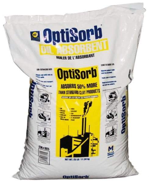 Made in USA - 25 Lb Poly Bag Diatomaceous Earth Granular Sorbent - Universal Use - All Tool & Supply