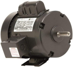 US Motors - 2 Max hp, 1,725 Max RPM, Single Cap Start-Cap Run Electric AC DC Motor - 115/208-230 V Input, Single Phase, 145T Frame, 7/8" Shaft Diam, Rigid Base Mount, ODP Enclosure - All Tool & Supply