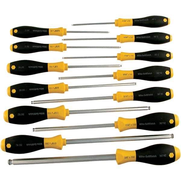 Wiha - 13 Piece Ball Hex Screwdriver Set - Comes in Box - All Tool & Supply