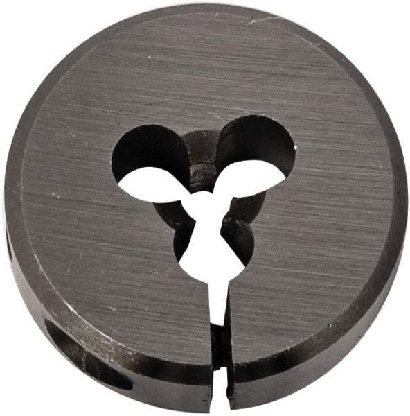 Union Butterfield - 5/8-11 UNC Thread, 2" Outside Diam Chromium Steel Round Die - 5/8" Thick, Right Hand Thread, Series 2010, Adjustable - Exact Industrial Supply