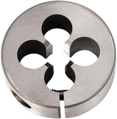 Union Butterfield - 5/8-18 UNF Thread, 1-1/2" Outside Diam Chromium Steel Round Die - 1/2" Thick, Right Hand Thread, Series 2010, Adjustable - Exact Industrial Supply