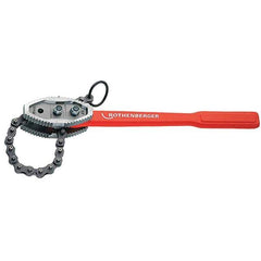 Rothenberger - 50" Max Pipe Capacity, 57" Long, Chain Tong Wrench - 8" Actual OD, 49-1/2" Handle Length - All Tool & Supply