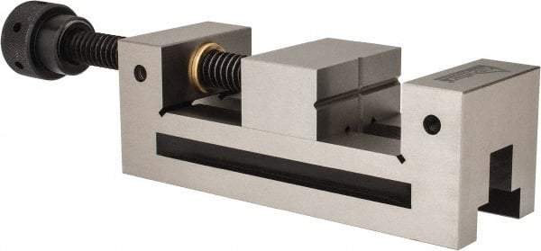 Gibraltar - 2-7/8" Jaw Width, 3-7/8" Jaw Opening Capacity, 1-3/8" Jaw Height, Toolmaker's Vise - Flat Jaw, 0.00012" Parallelism, 0.0002" Squareness, 254mm OAL x 3-29/32" OAH - All Tool & Supply