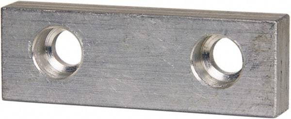 Gibraltar - 3" Wide x 1" High x 1/2" Thick, Flat/No Step Vise Jaw - Soft, Aluminum, Fixed Jaw, Compatible with 3" Vises - All Tool & Supply