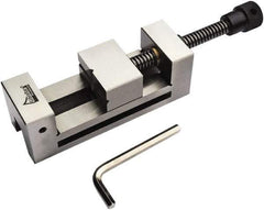 Gibraltar - 2.48" Jaw Width, 3.43 Jaw Opening Capacity, 1.26" Jaw Height, Toolmaker's Vise - Flat Jaw, 0.00012" Parallelism, 0.0002" Squareness, 230mm OAL x 2.48" OAH - All Tool & Supply