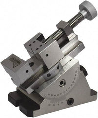 Gibraltar - 2-3/4" Jaw Width, 3" Jaw Opening Capacity, Horizontal Swivel Machine Vise - Manual Operation, 1 Station, 6.28" Long x 5.38" High x 1-3/16" Deep, Steel - All Tool & Supply