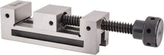 Gibraltar - 1-31/32" Jaw Width, 2-1/2" Jaw Opening Capacity, 1" Jaw Height, Toolmaker's Vise - Flat Jaw, 0.0002" Parallelism, 0.0002" Squareness, 6" OAL x 2.11" OAH - All Tool & Supply