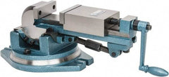 Gibraltar - 4" Jaw Width, 4-11/64" Jaw Opening Capacity, 3-Way Angle Swivel Machine Vise - Manual Operation, 1 Station, 20" Long x 7.28" High x 1-1/2" Deep, Cast Iron - All Tool & Supply