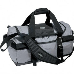 Bucket Boss - 2 Pocket Gray & Black Tarpaulin Tool Bag - 20" Wide x 12" Deep x 12" High - All Tool & Supply