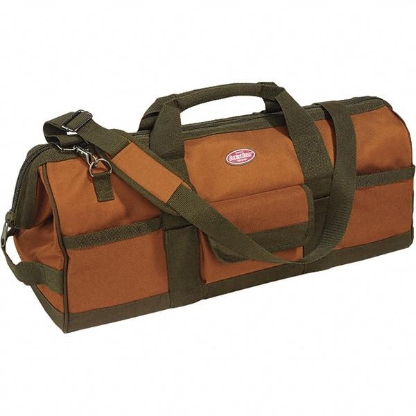 Bucket Boss - 16 Pocket Brown & Green Polyester Tool Bag - 24" Wide x 10" Deep x 10" High - All Tool & Supply