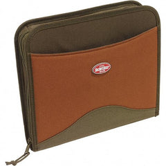 Bucket Boss - 11 Pocket Brown & Green Polyester Contractor's Portfolio - 15" Wide x 4" Deep x 12" High - All Tool & Supply