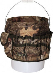 Bucket Boss - 20 Pocket General Purpose Holster - Polyester, Camouflage, 11" Wide x 11" High - All Tool & Supply