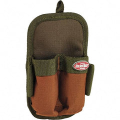 Bucket Boss - 2 Pocket General Purpose Holster - Polyester, Brown & Green - All Tool & Supply