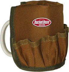 Bucket Boss - 12 Pocket General Purpose Holster - Polyester, Brown & Green - All Tool & Supply