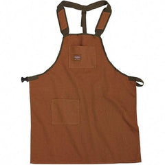 Bucket Boss - 30 to 52" Waist Apron - 2 Pocket, Brown/Green, Canvas - All Tool & Supply